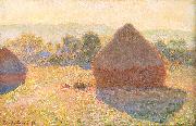 Claude Monet Meules, milieu du jour oil